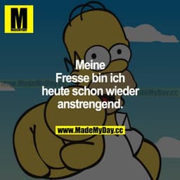 Meine Fresse bin ich heute schon wieder anstrengend.