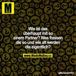 Wie ist das überhaupt mit so einem Partner? Was fressen die so und wie alt werden die eigentlich?