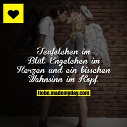 Teufelchen im Blut. Engelchen im Herzen und ein bisschen Wahnsinn im Kopf.