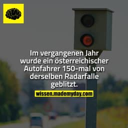 Im vergangenen Jahr wurde ein österreichischer Autofahrer 150-mal von derselben Radarfalle geblitzt.