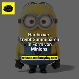Haribo vertreibt Gummibären in Form von Minions.