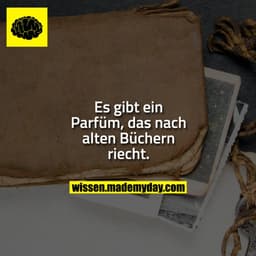 Es gibt ein Parfüm, das nach alten Büchern riecht.
