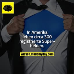 In Amerika leben circa 300 registrierte Superhelden.