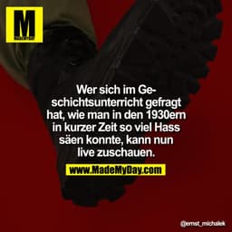 Wer sich im Geschichtsunterricht gefragt hat, wie man in den 1930ern in kurzer Zeit so viel Hass säen konnte, kann nun l