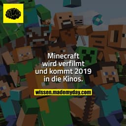 Minecraft wird verfilmt und kommt 2019 in die Kinos.
