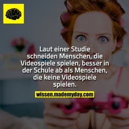 Laut einer Studie schneiden Menschen, die Videospiele spielen, besser in der Schule ab als Menschen, die keine Videospie