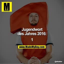 Jugendwort des Jahres 2016: 1