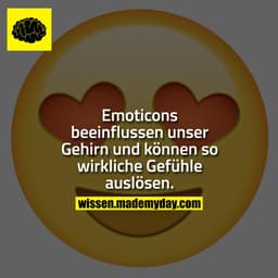 Emoticons beeinflussen unser Gehirn und können so wirkliche Gefühle auslösen.