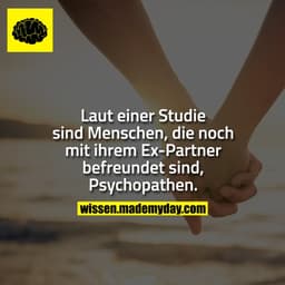 Laut einer Studie sind Menschen, die noch mit ihrem Ex-Partner befreundet sind, Psychopathen.