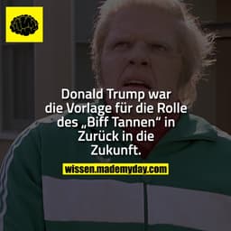 Donald Trump war die Vorlage für die Rolle des „Biff Tannen“ in Zurück in die Zukunft.