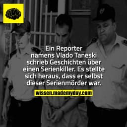 Ein Reporter namens Vlado Taneski schrieb Geschichten über einen Serienkiller. Es stellte sich heraus, dass er selbst di
