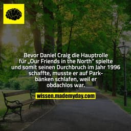 Bevor Daniel Craig die Hauptrolle für „Our Friends in the North“ spielte und somit seinen Durchbruch im Jahr 1996 schaff