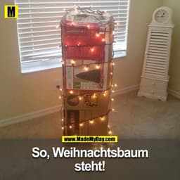 Poste unter dem Beitrag ein Foto deines Weihnachtsbaums.