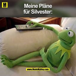 Meine Pläne für Silvester:

