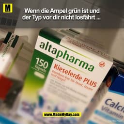 Wenn die Ampel grün ist und der Typ vor dir nicht losfährt ... 