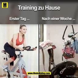 Training zu Hause
Nach einer Woche ...
Erster Tag ...
Foto: Jesay Fehrono