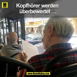 Kopfhörer werden überbewertet …
