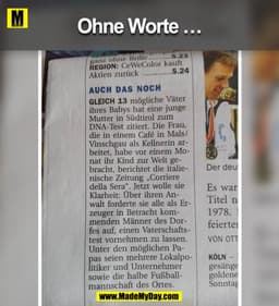 Ohne Worte ...