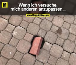 Wenn ich versuche,
mich anderen anzupassen...