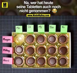 Na, wer hat heute seine Tabletten auch noch nicht genommen? ?