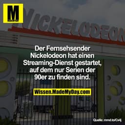 Der Fernsehsender Nickelodeon hat einen
Streaming-Dienst gestartet, auf dem nur Serien der 90er zu finden sind.