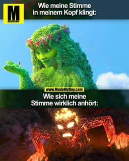 Wie meine Stimme
in meinem Kopf klingt:
Wie sich meine
Stimme wirklich anhört: