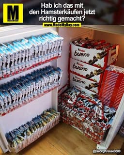 Hab ich das mit den Hamsterkäufen jetzt richtig gemacht?