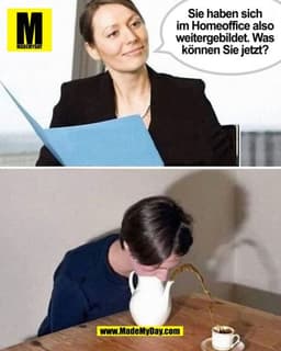 Sie haben sich
im Homeoffice also
weitergebildet. Was
können Sie jetzt?