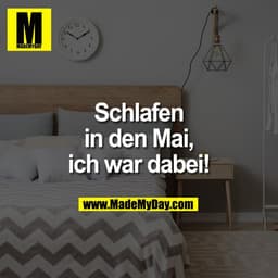 Schlafen in den Mai, ich war dabei!