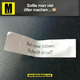 Sollte man viel öfter machen ... � (BILD)