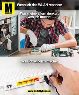 Wenn ich das WLAN repariere (BILD)