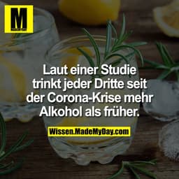 Laut einer Studie trinkt jeder Dritte seit der Corona-Krise mehr Alkohol als früher.