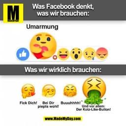 Was Facebook denkt,
was wir brauchen: (BILD)
