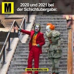 2020 und 2021 bei
der Schichtübergabe: (BILD)