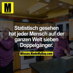 Statistisch gesehen hat jeder Mensch auf der ganzen Welt sieben Doppelgänger.