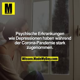 Psychische Erkrankungen wie Depressionen haben während der Corona-Pandemie stark zugenommen.