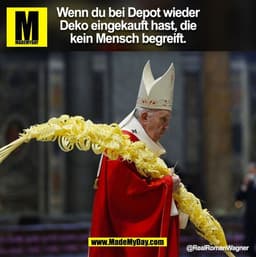 Wenn du bei Depot wieder Deko eingekauft hast, die kein Mensch begreift. @RealRomanWagner
(BILD)