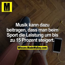 Musik kann dazu beitragen, dass man beim Sport die Leistung um bis zu 15 Prozent steigert.