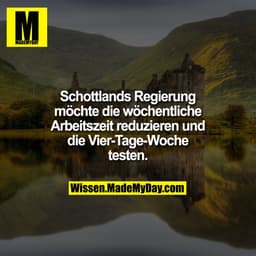 Schottlands Regierung möchte die wöchentliche Arbeitszeit reduzieren und die Vier-Tage-Woche testen.