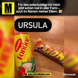 Für den entschuldige ich mich
jetzt schon mal in aller Form –
auch im Namen meiner Eltern. 🙋
@funweyde
(BILD)