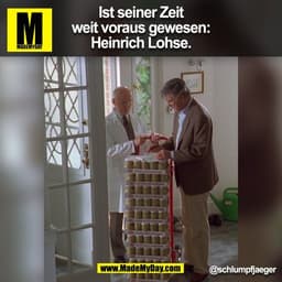 In seiner Zeit weit voraus gewesen: Heinrich Lohse. @schlumpfjaeger (BILD)