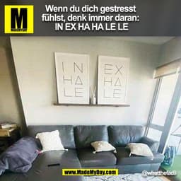 Wenn du dich gestresst
fühlst, denk immer daran:
IN EX HA HALE LE
@whatthefadii