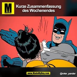 Kurze Zusammenfassung
des Wochenendes
@roter_pander

(BILD)