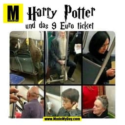 Harry Potter und das 9 Euro Ticket 
(BILD)