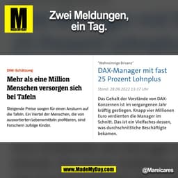Zwei Meldungen,
ein Tag.
@Mareicares

(BILD)