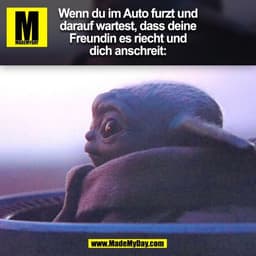 Wenn du im Auto furzt und darauf wartest, dass deine Freundin es riecht und dich anschreit:
(BILD)