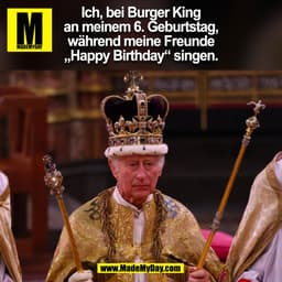 Ich, bei Burger King
an meinem 6. Geburtstag,
während meine Freunde
„Happy Birthday“ singen.
(BILD)