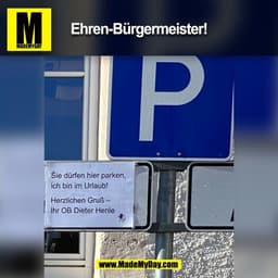 Ehren-Bürgermeister!
(BILD)