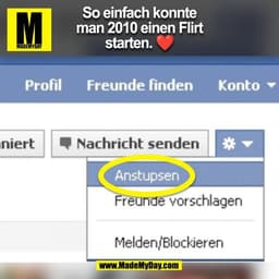 So einfach konnte
man 2010 einen Flirt
starten. ❤️
(BILD)