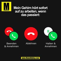 Mein Gehirn hört sofort
auf zu arbeiten, wenn
das passiert:
(BILD)